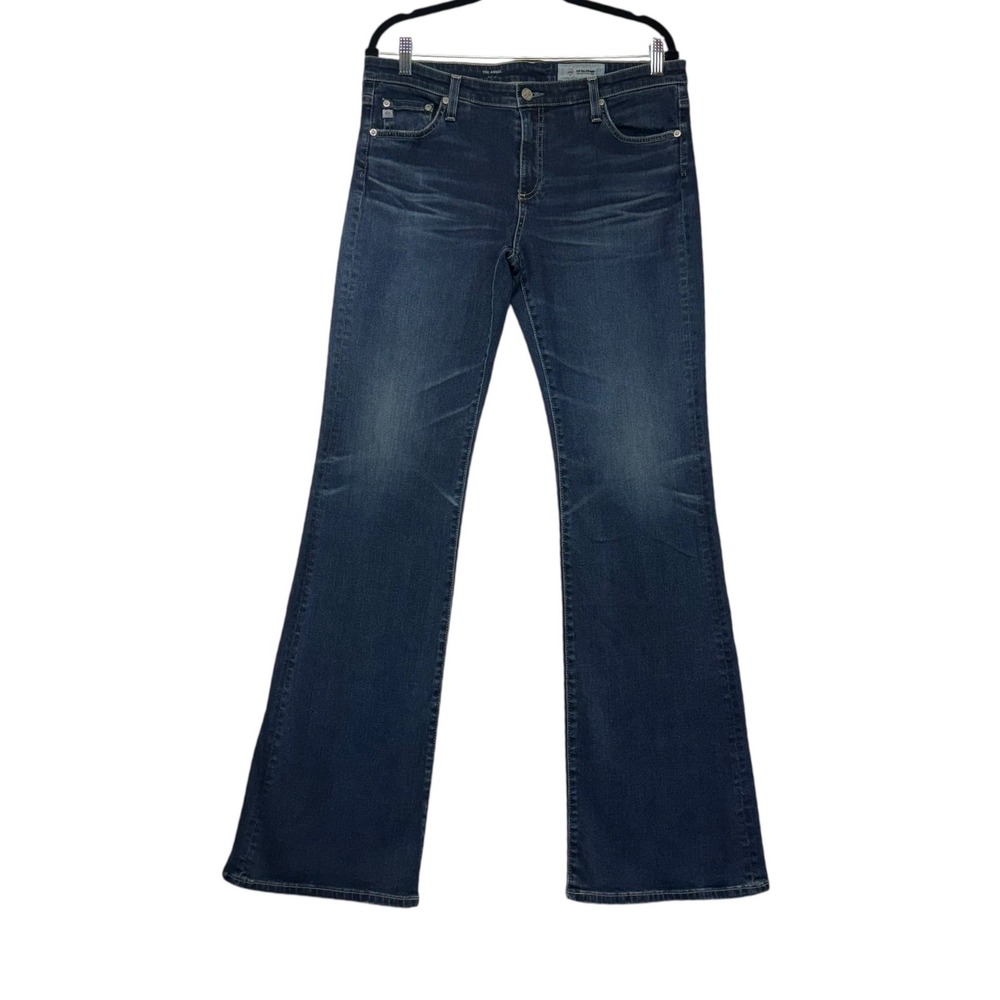 The Angel Bootcut Jeans Dark Wash 90s Inspo On Trend Long Basic 32 (14)